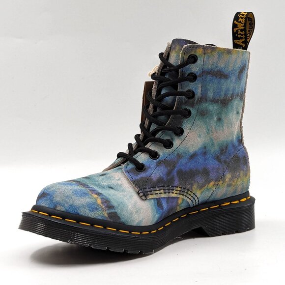 Dr. Martens Multicolor Tie-Dye Combat Boots - Picture 4 of 12